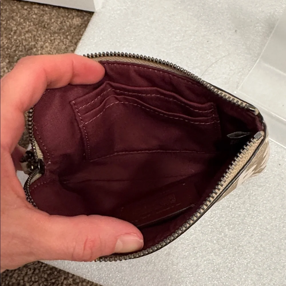 Coach Guang Yu x Rexy corner zip wristlet wallet 2020